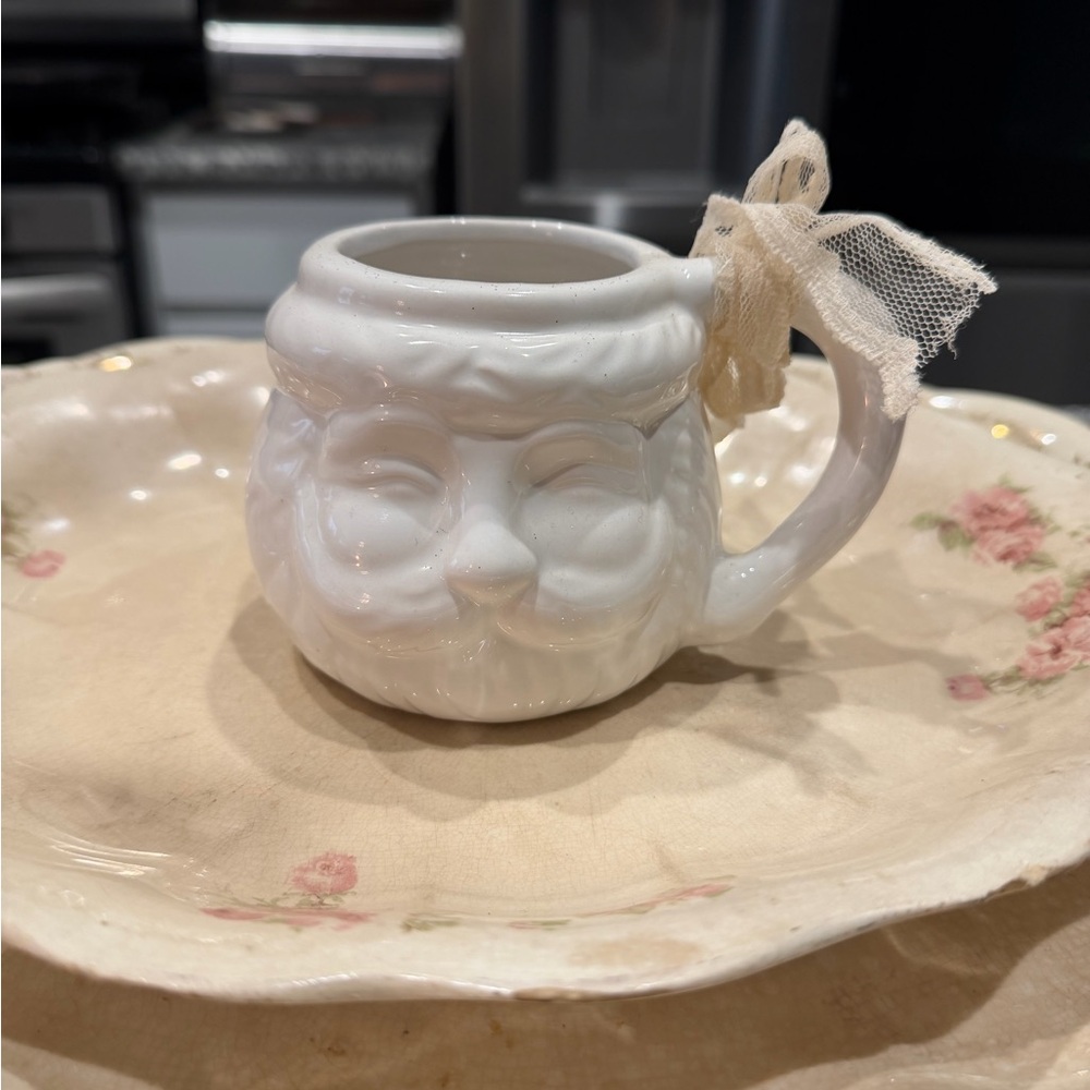 White Santa Claus Mug